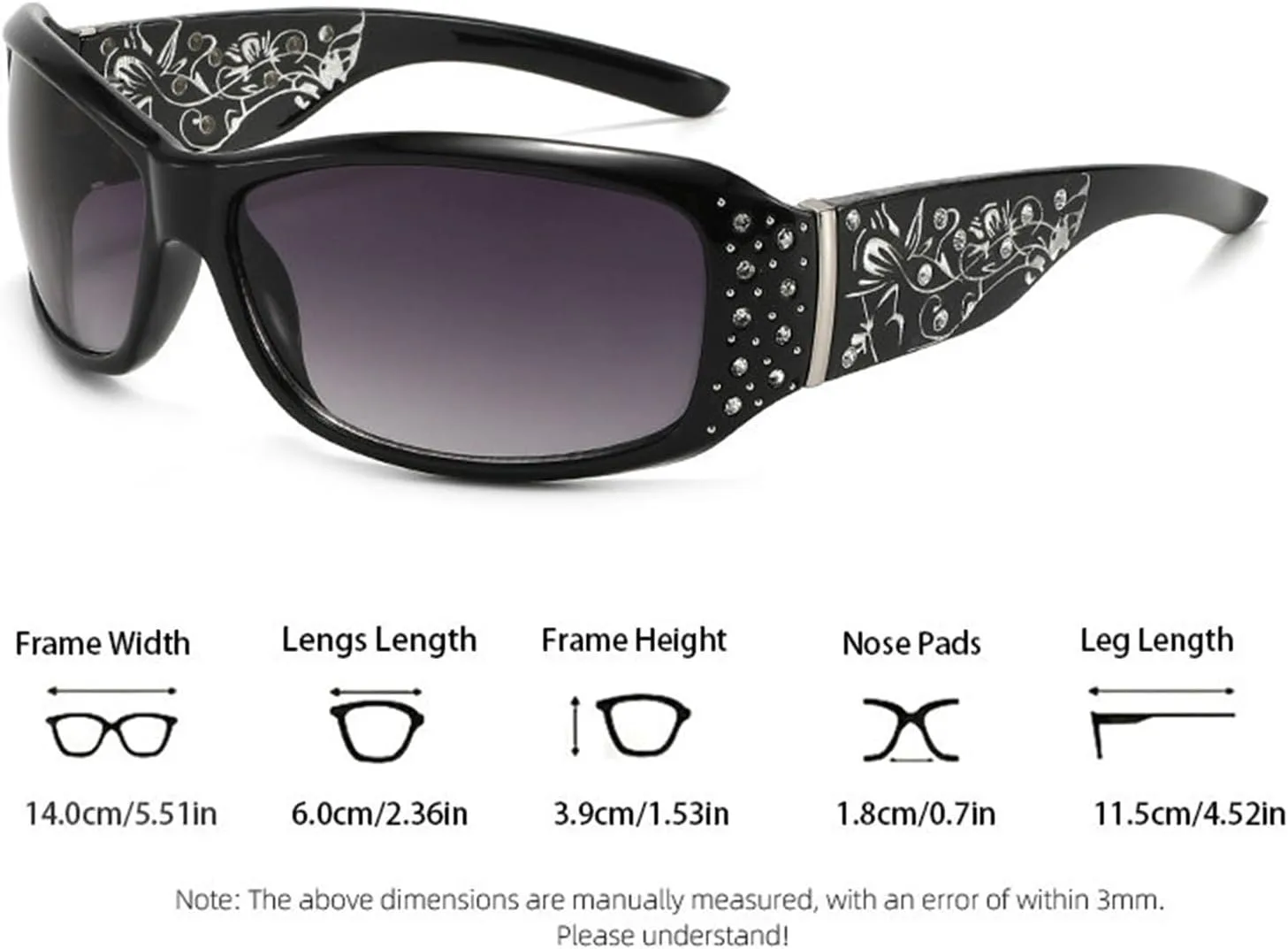 

Солнцезащитные очки Willochra со стразами для женщин в стиле 90-х, модные прямоугольные солнцезащитные очки с бриллиантами, милые женские солнцезащитные очки, C5