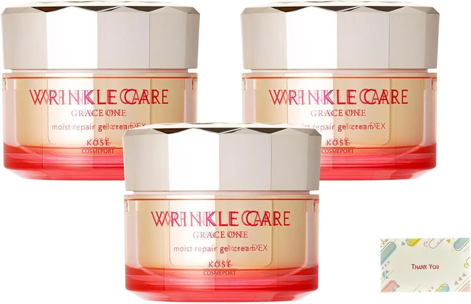 Набор Kunutonn — Дневной крем-гель Grace One Wrinkle Care Moist Repair Gel EX, набор 3 шт., 100 г
