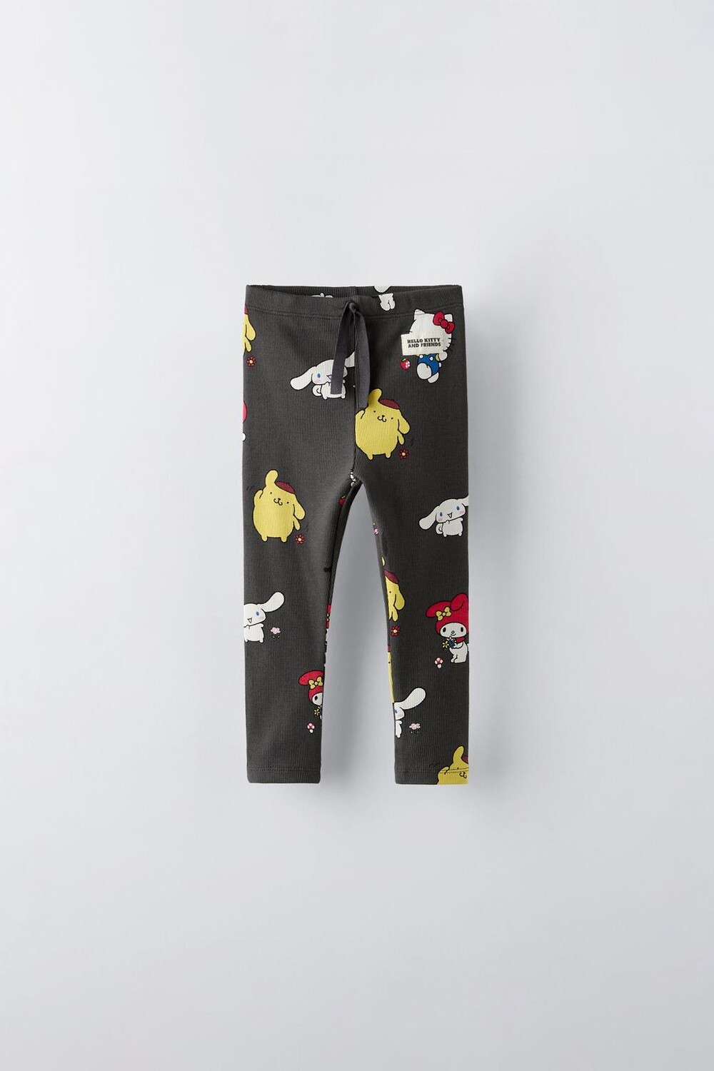

Леггинсы hello kitty and friends ZARA, антрацитово-серый