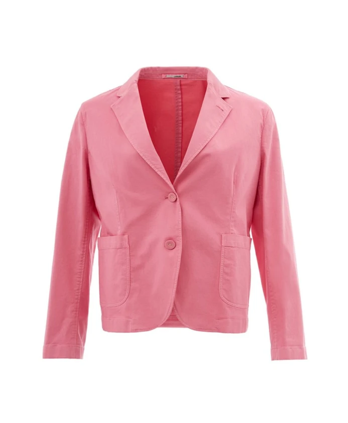 

Элегантная розовая хлопковая куртка для нее Lardini, розовый