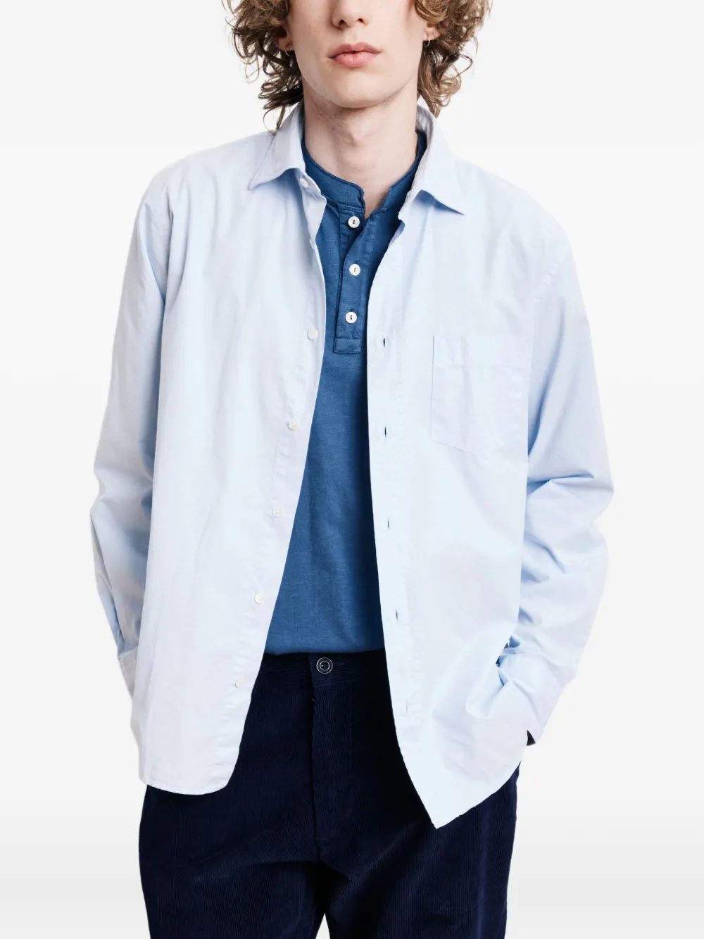 

Рубашка с длинными рукавами Paul Hartford, синий