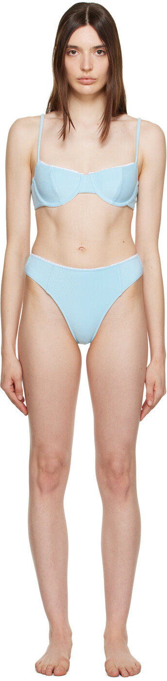

Бикини Frankies Эксклюзивное синее бикини SSENSE Пэм и Дженны Frankies Bikinis
