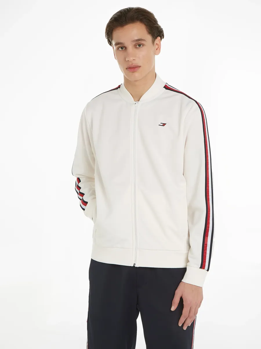 

Спортивная толстовка Tommy Hilfiger "TRIM TAPE BASEBALL COLLAR" Tommy Hilfiger Sport, белый