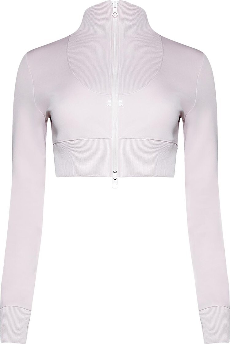 

Куртка Courrèges Maxi Rib Tracksuit Cropped 'Powder Pink', розовый