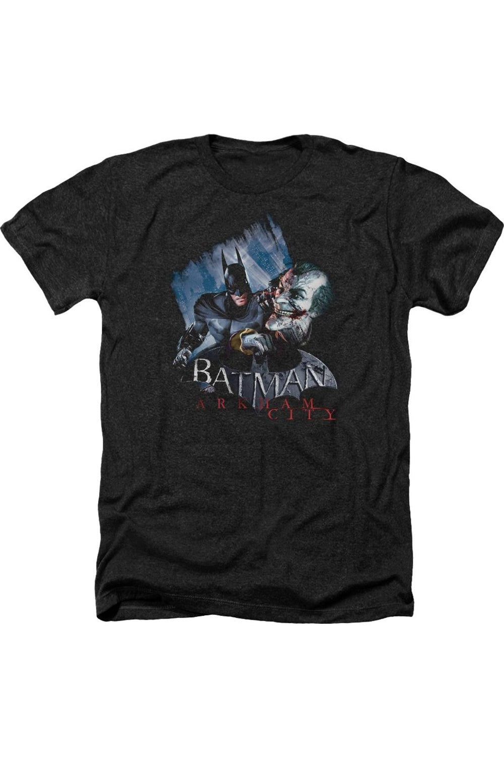 

Batman Arkham City Jokes On You! Футболка Heather для взрослых Gildan, черный