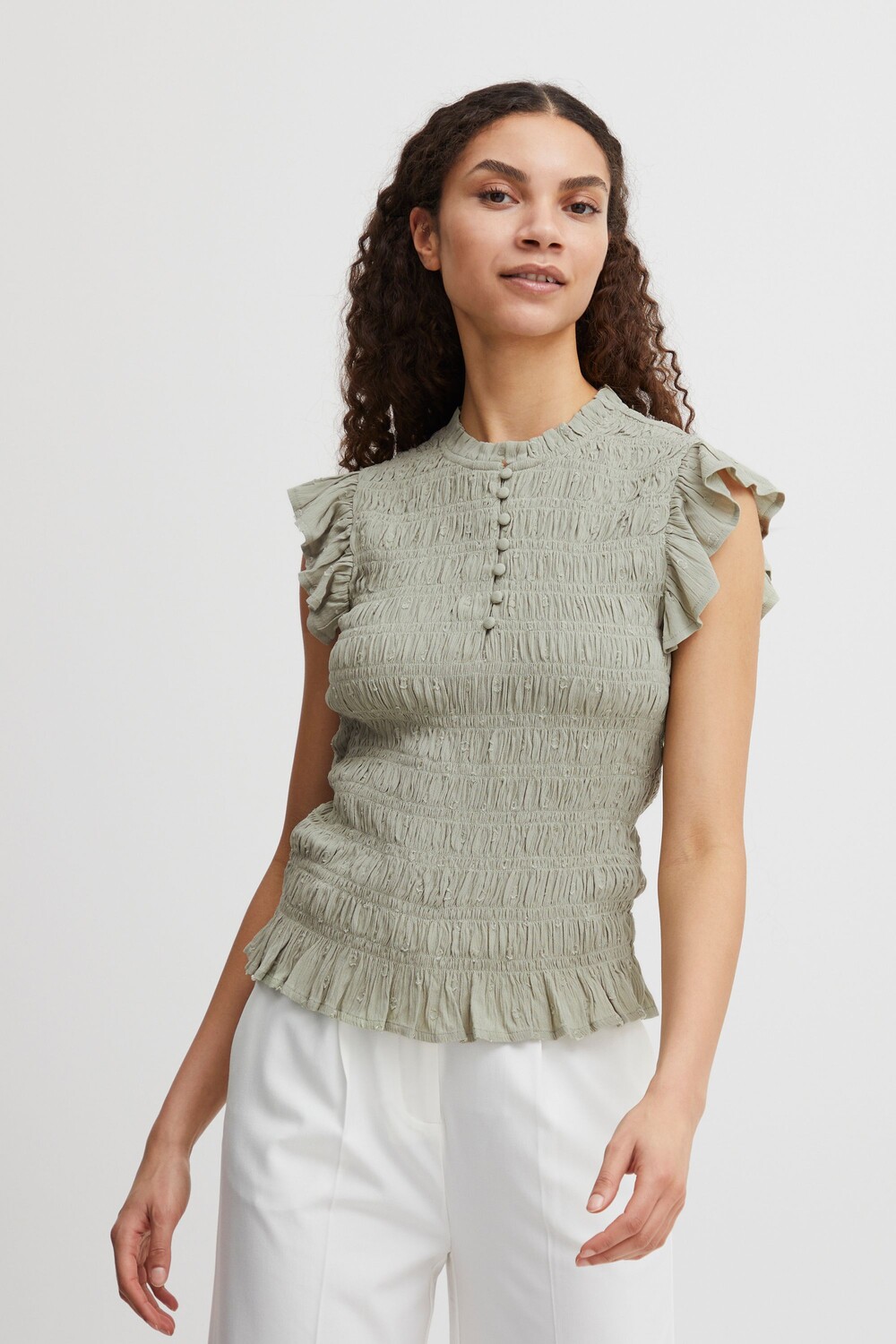 

Блуза b.young Kurzarm BYFELICE VNECK TOP, натуральный