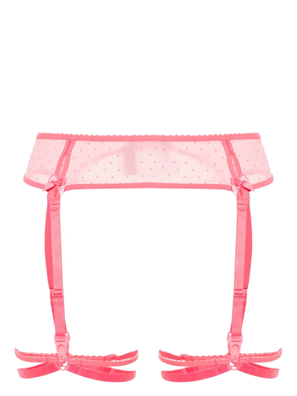 

Пояс для чулок из тюля пуэн-деспри Marlies Dekkers, розовый