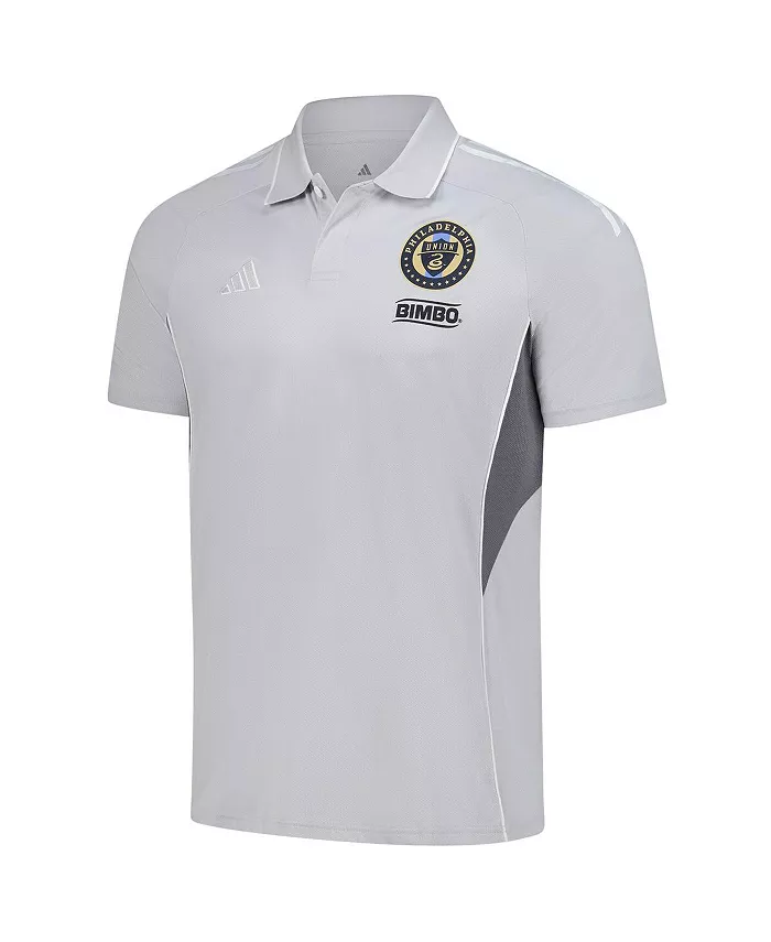 Мужская тренировочная поло Philadelphia Union 2025 серебристого цвета adidas — фото 2