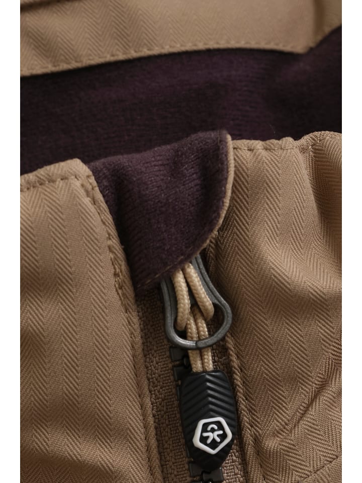 Лыжная куртка COSki Jacket - Colorblock в коричневом цвете Color Kids — фото 3