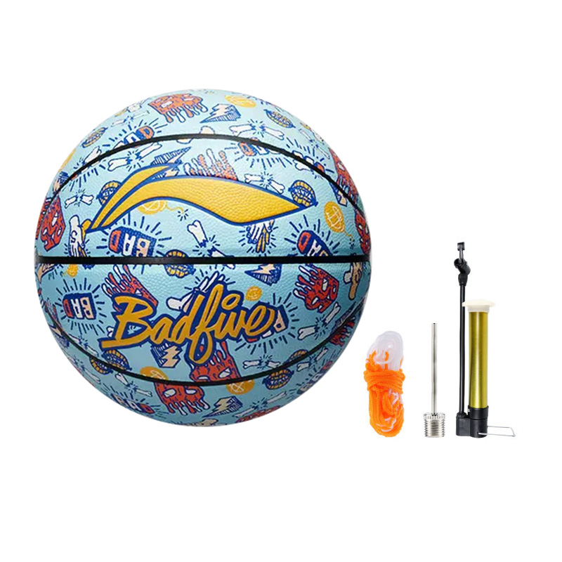 

LINING Badfive резиновый баскетбольный мяч граффити blue размер 7 тренировочный unisex