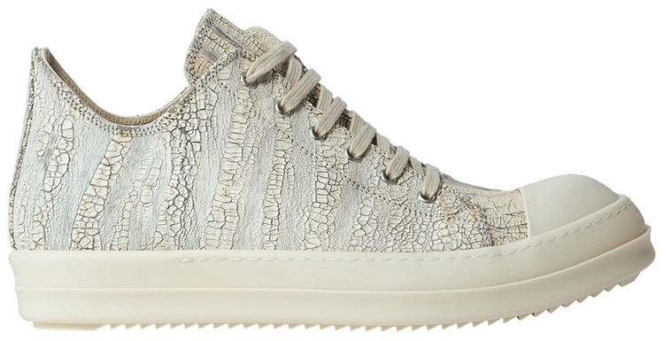 

Кроссовки Rick Owens DRKSHDW Hollywood Low 'Milk Cracked Leather', белый