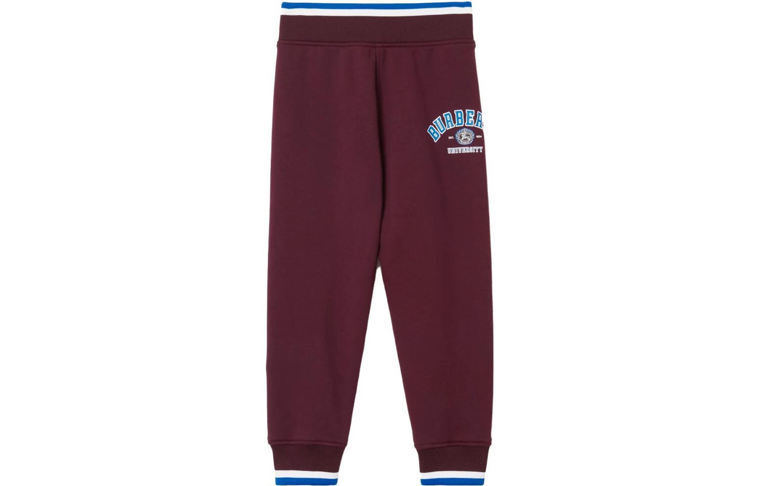 

Детские трикотажные спортивные штаны Burberry, цвет Earthy red