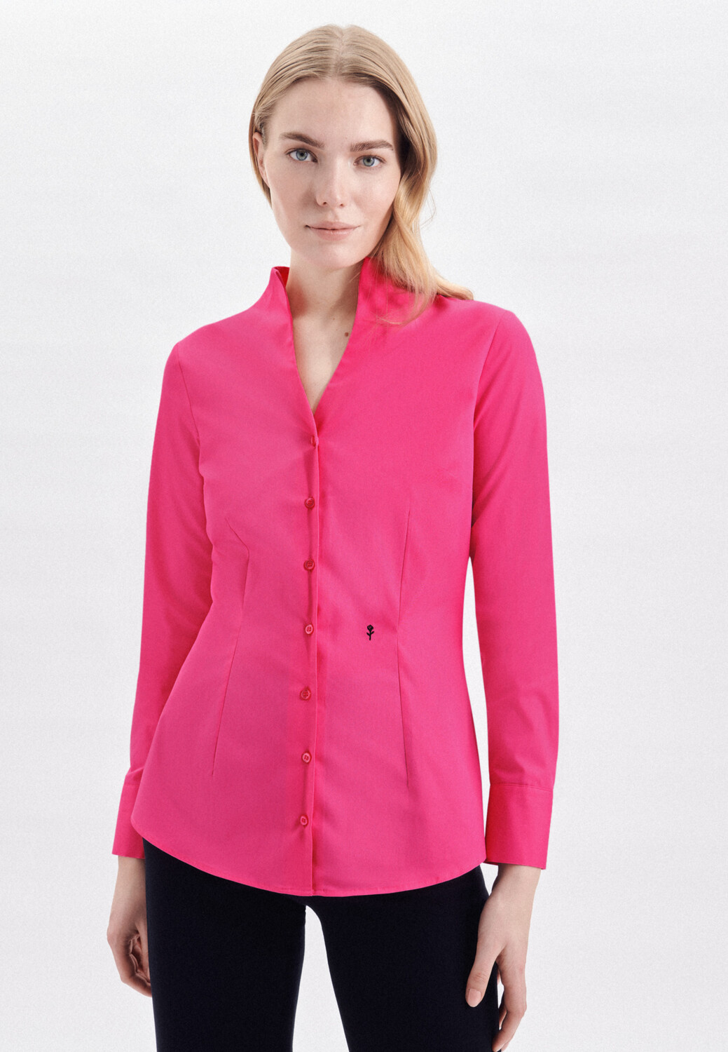 

Блуза Seidensticker Kelchkragen Slim Fit, цвет Rosa/Pink