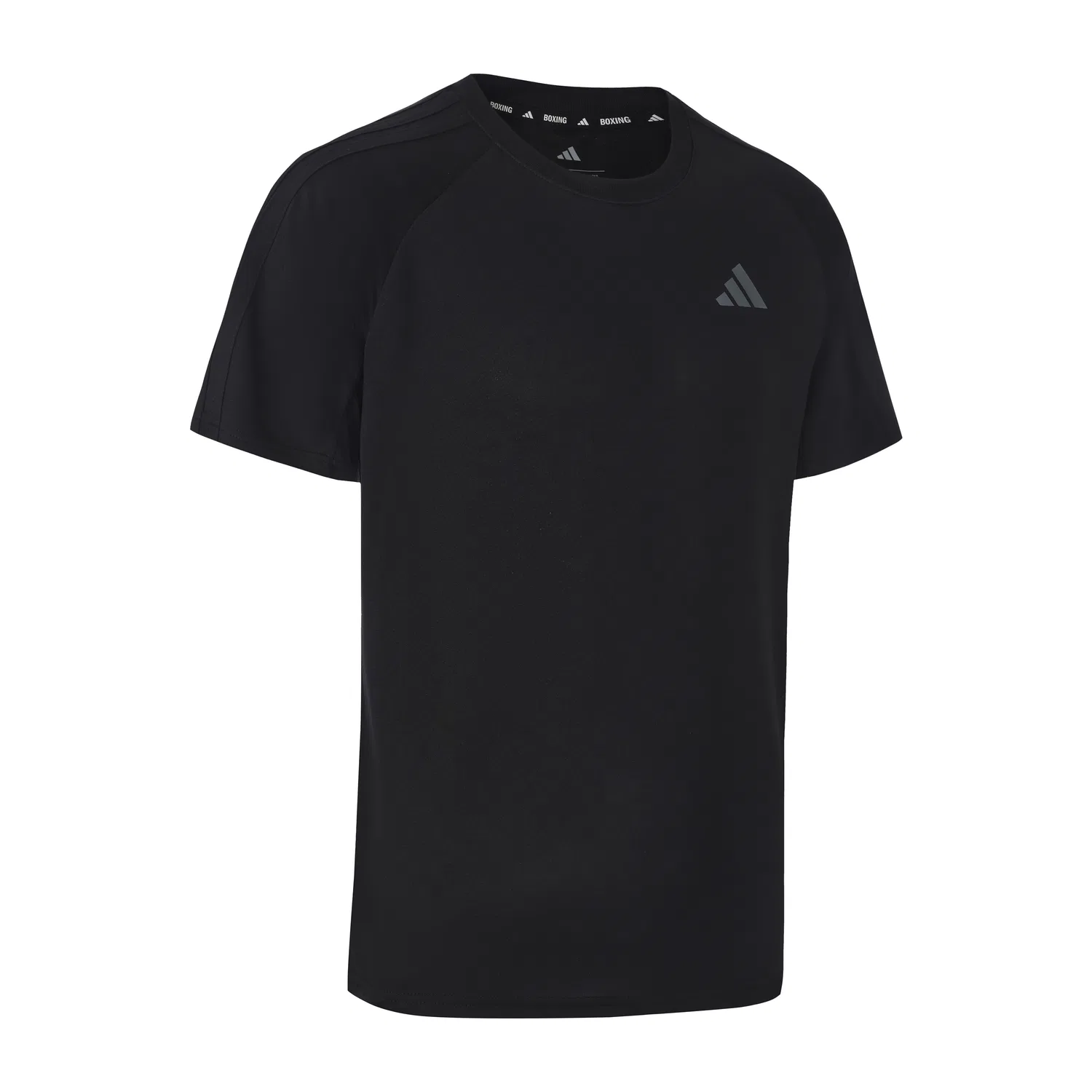 Футболка хлопковая с круглым вырезом Adidas Black — фото 3