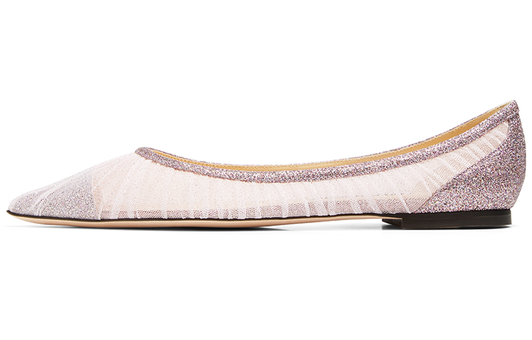 Jimmy Choo Женские туфли LOVE Flat Zhou Yangjie Flat, нежно-розовые