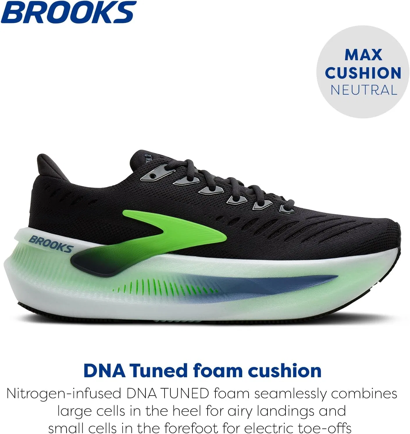 Мужские кроссовки Brooks Glycerin Max 2, Phantom White Green Gecko — фото 2