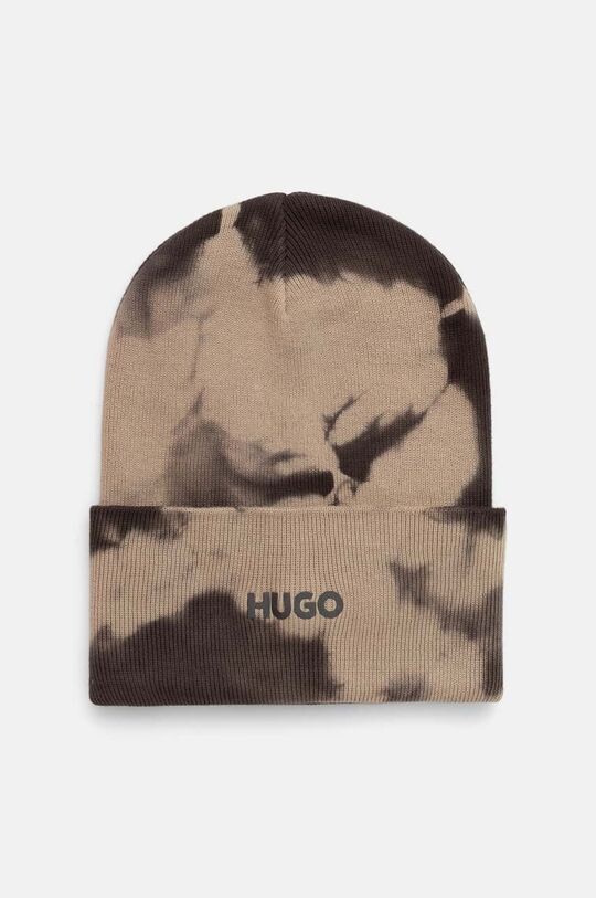 

Хлопковая шапка Hugo, коричневый