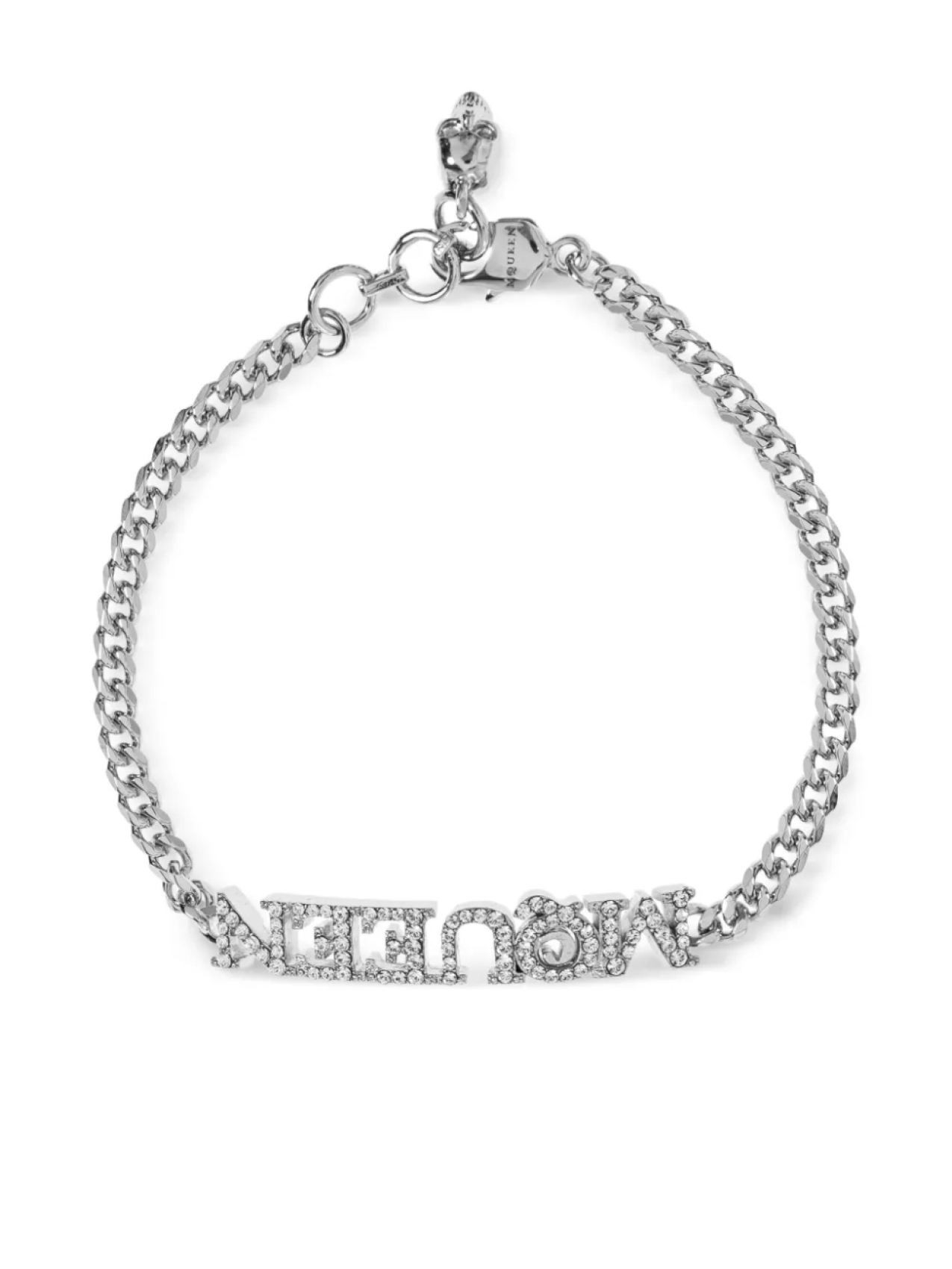 

Браслет, украшенный кристаллами Alexander McQueen, серебряный