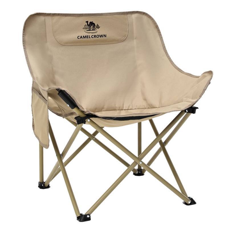 

Складной стул Moon Chair для улицы, стул для рисования, табурет для рыбалки, пляжный стул, складной табурет для кемпинга, снаряжение для активного отдыха CAMEL, хаки