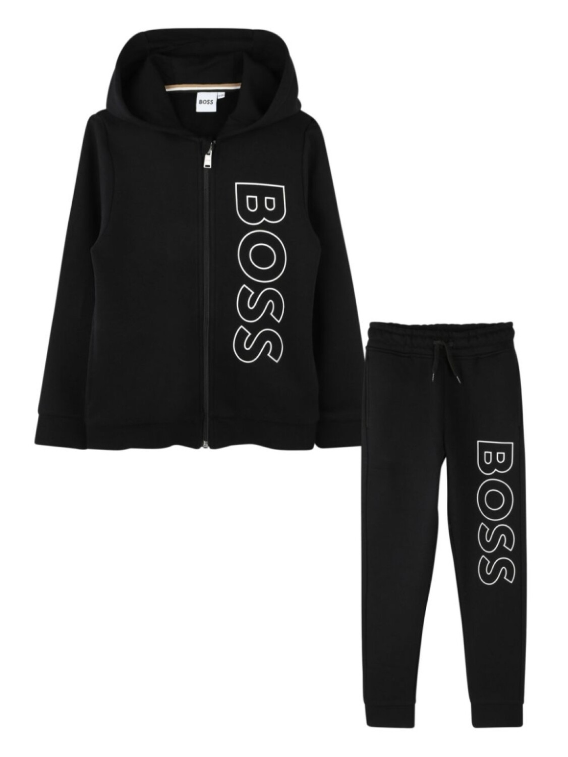 

Комплект спортивного костюма с логотипом BOSS Kidswear, черный