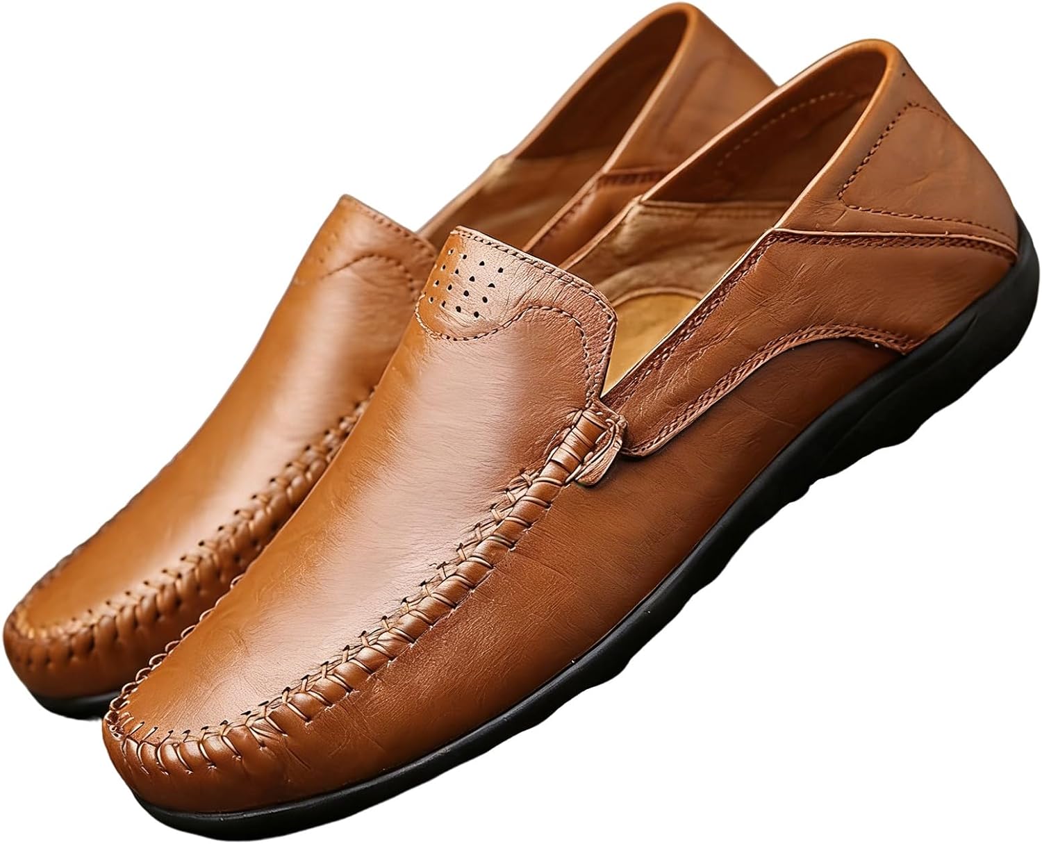 

Мужские слипоны-лоферы легкие и мягкие, подходят для ношения на улице и в офисе Sylaiwao, коричневый