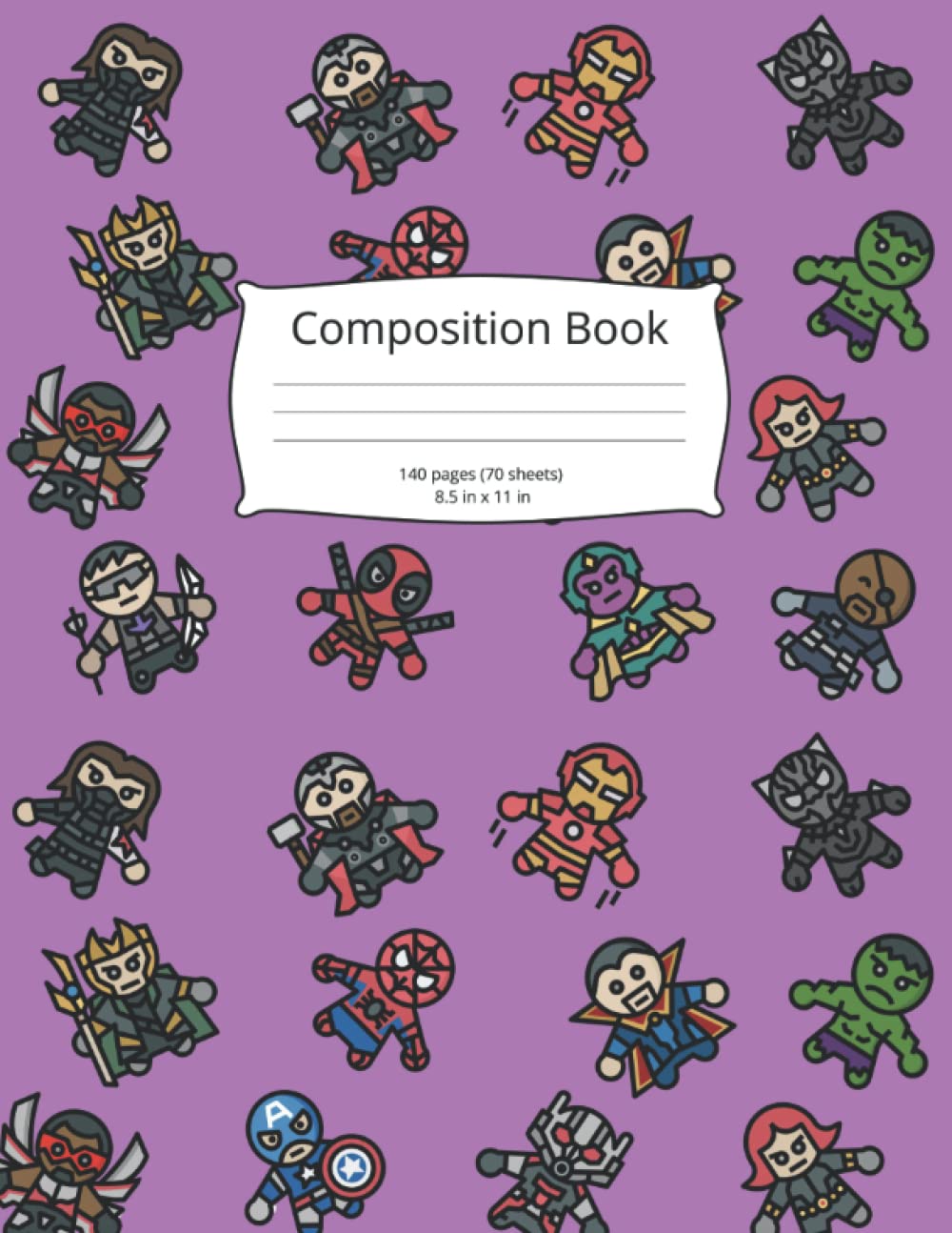 

Avenging Superheroes Composition Book: Gifts for Superhero Fans (Independently published)