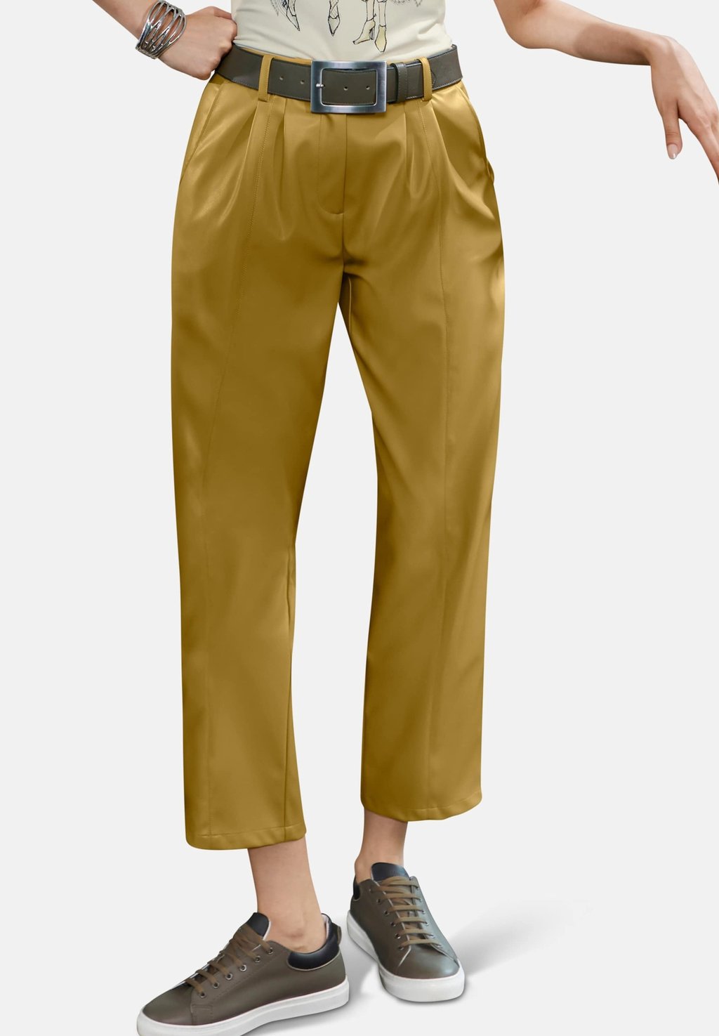

Брюки CROPPED MADELEINE, золотой