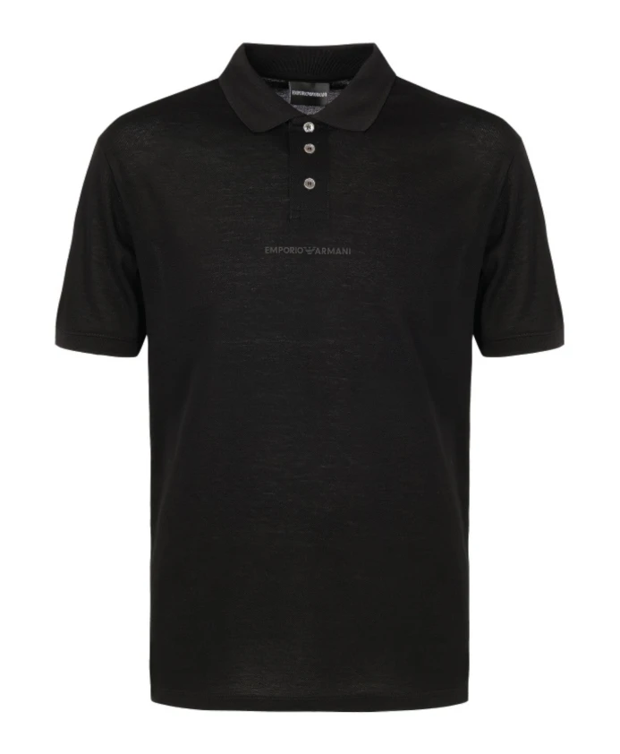 

Черная рубашка поло 3r1f731jtkz0999 Emporio Armani, черный
