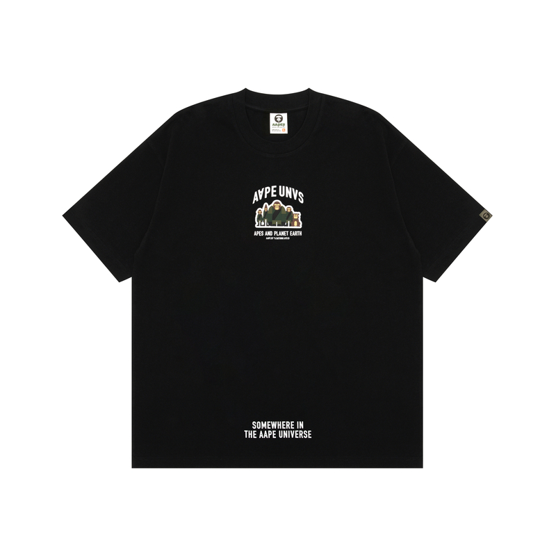 

Футболка Aape с аппликацией логотипа A Bathing APE, черная