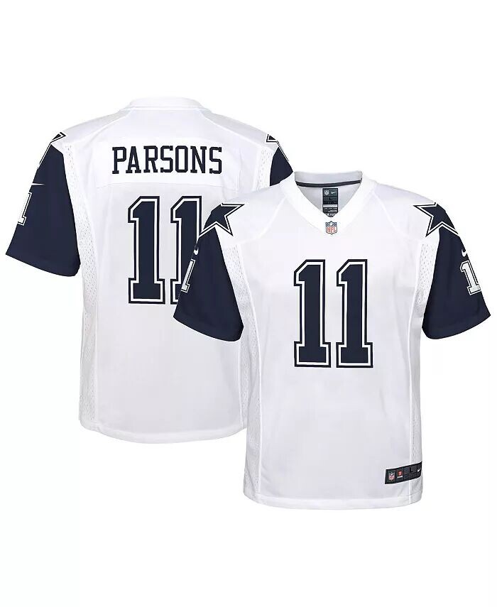 

Джерси Big Boys Micah Parsons White Dallas Cowboys Альтернативная игра Nike