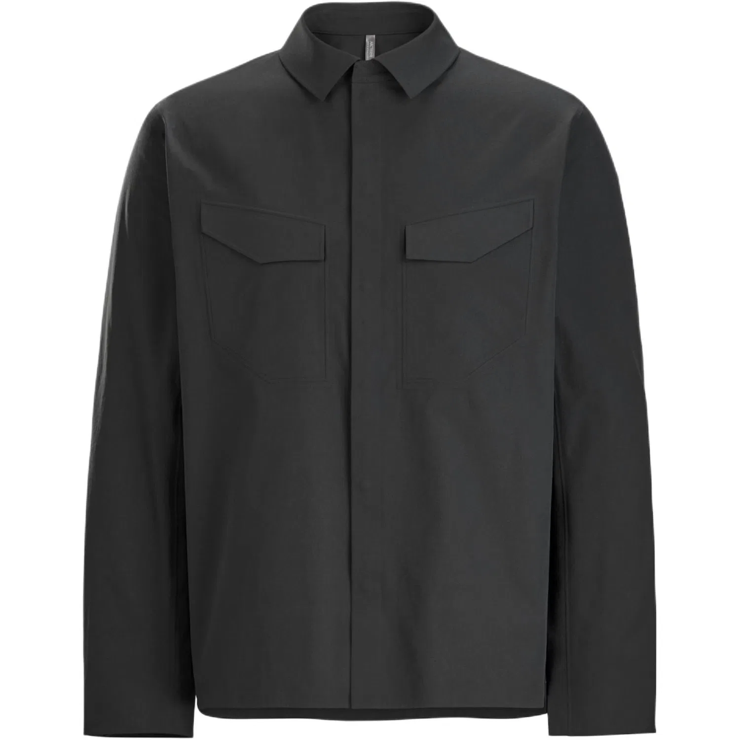 Рубашка с потайной планкой Arcteryx, Black