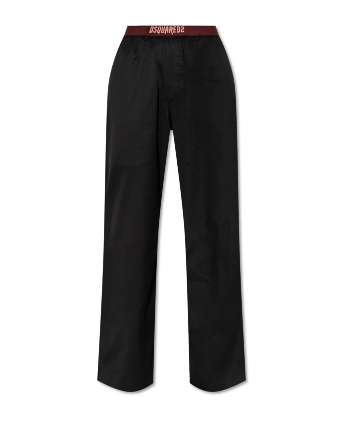 

Пижамные брюки с логотипом Dsquared2, черный