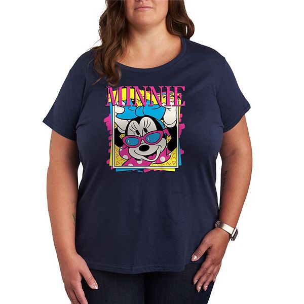 

Футболка Minnie Mouse с винтажным принтом Plus size Disney, Navy