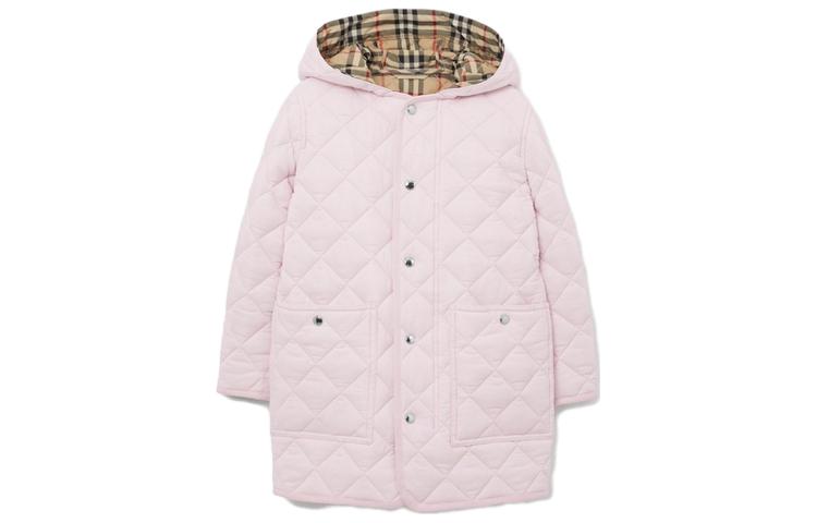 Утепленная курса Snowflake Stone Kids' Burberry, розовый — фото 3