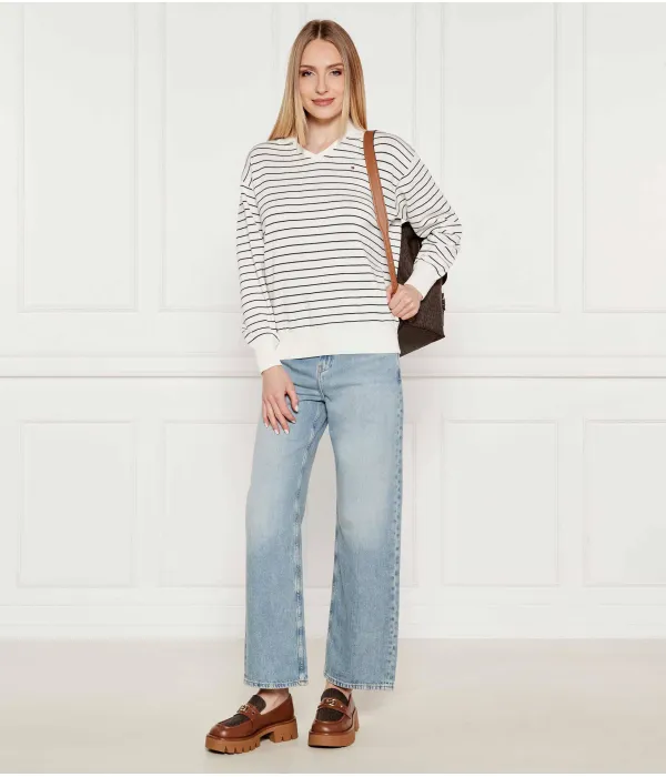 Футболка поло Loose fit Tommy Hilfiger, белый — фото 2