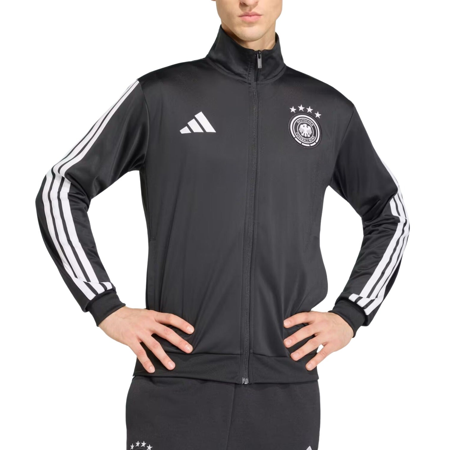 Спортивная футболка Adidas Germany DNA Track Top 'Black' — фото 2