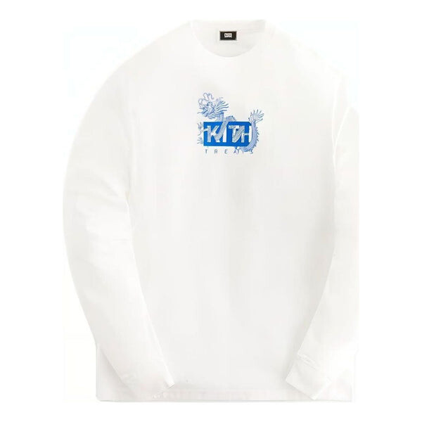 

Футболка treats year of the dragon long sleeve t-shirt 'white' Kith, белый
