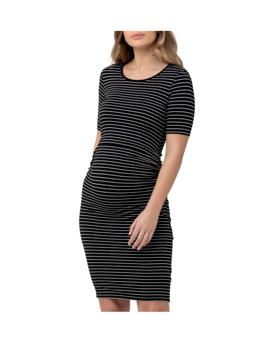 

Платье для кормления с коротким рукавом Maternity Mia Ripe Maternity, Black / flint
