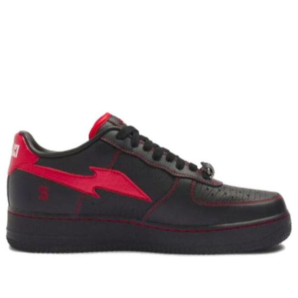 Кроссовки x rtfkt air force 1 low 'demon' Nike, черный — фото 3