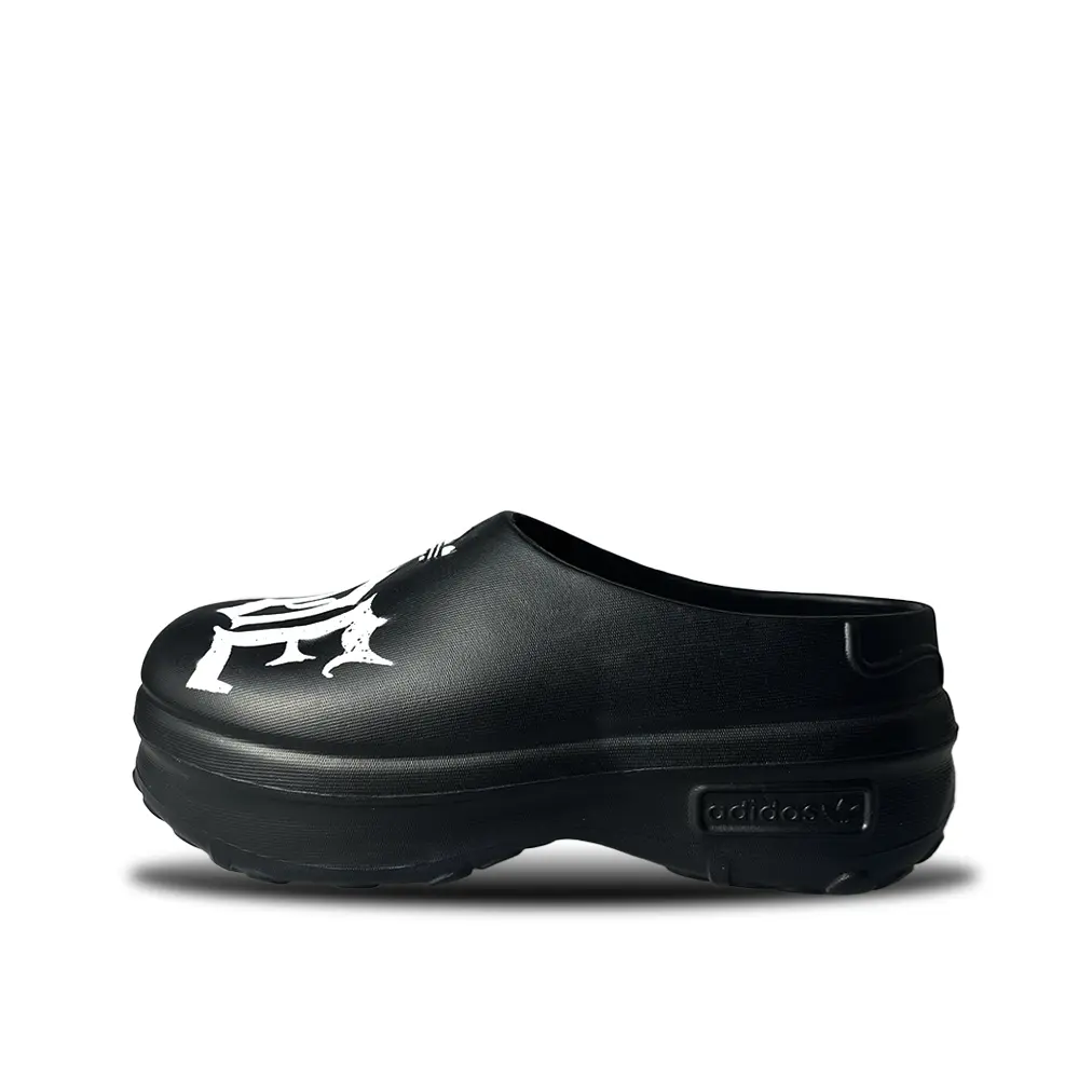 Adidas Originals Женские тапочки-мюли AdiFOM Stan Smith Mule с закрытым носком, устойчивые к истиранию, черно-белые