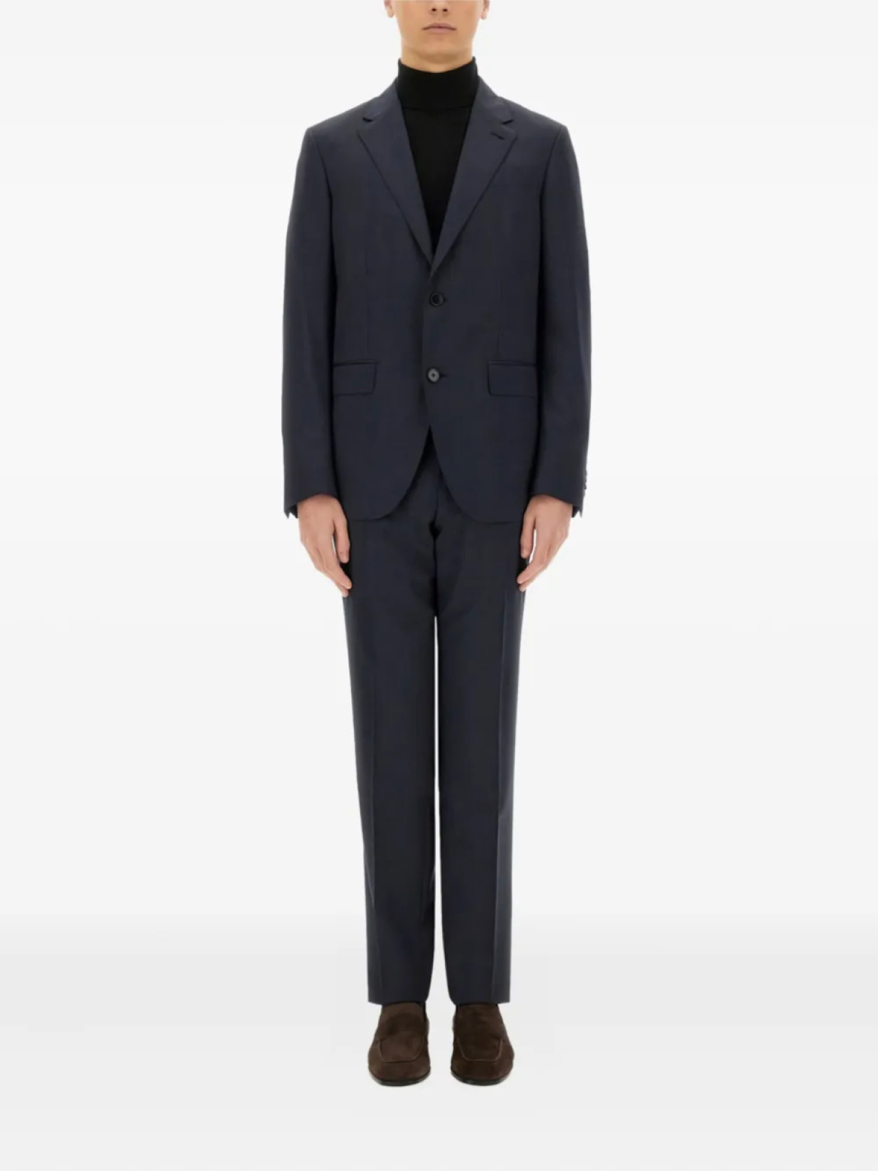

Костюм-двойка, сшитый на заказ Zegna, синий