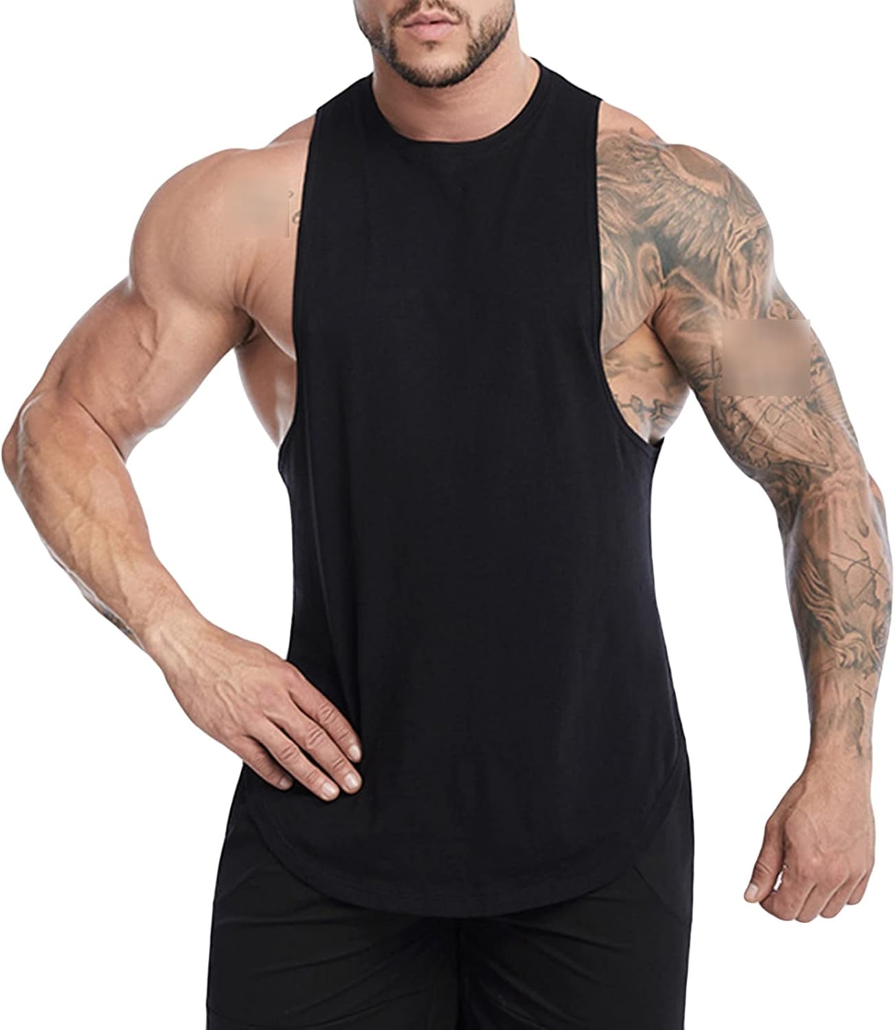 

Мужские майки-топы Maiyifu-GJ для бодибилдинга, тренировок в спортзале, легкие спортивные жилеты для фитнеса, Black