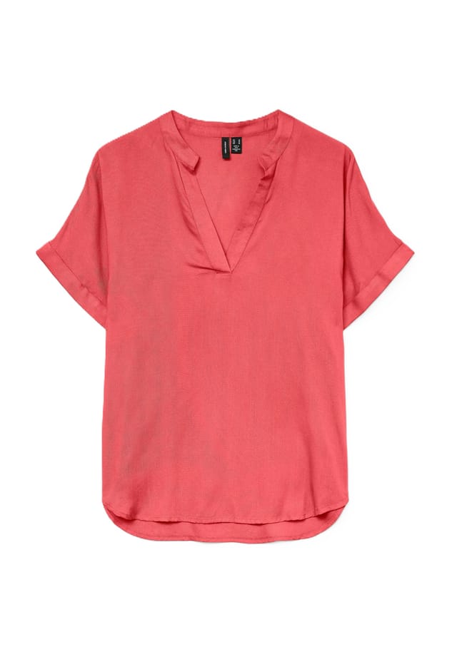 

Блузка-Рубашка с разрезом по горловине Vero Moda, цвет 175646 dubarry