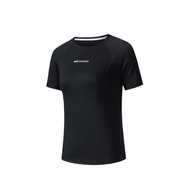 

ANTA Футболка для бега женская Black