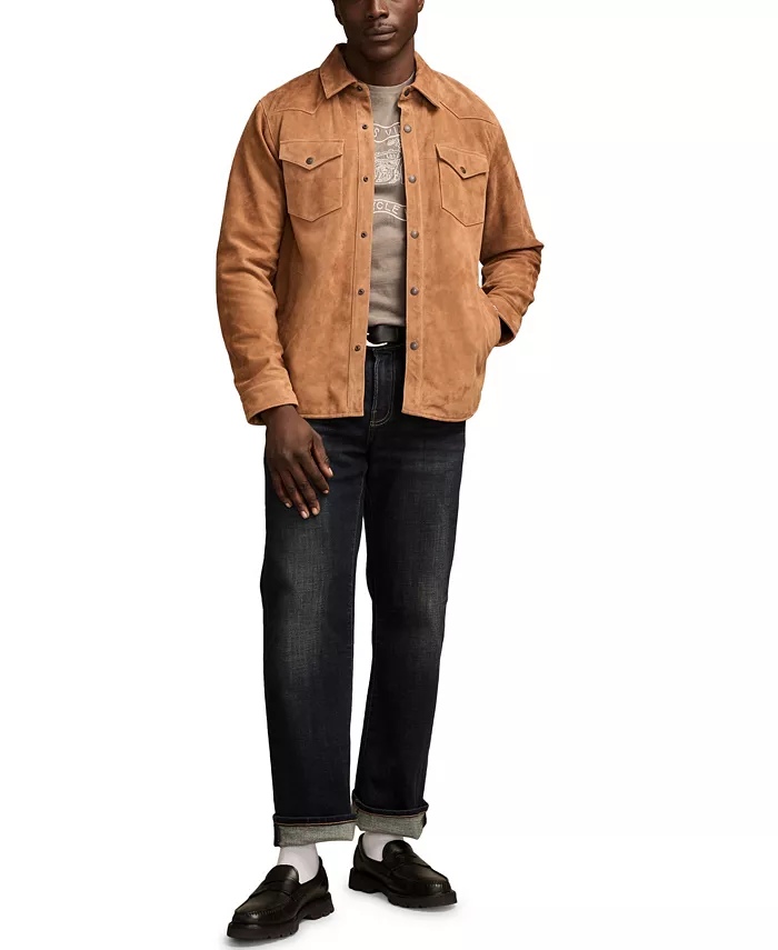 

Мужская рубашка с отложным воротником в стиле вестерн Lucky Brand, загар/бежевый