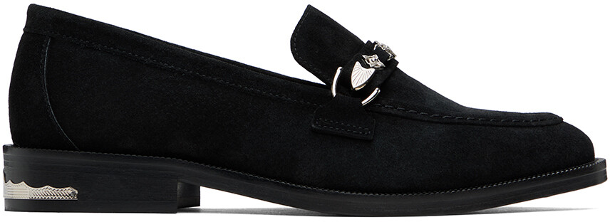 

Черные замшевые мокасины Toga Virilis, Black suede