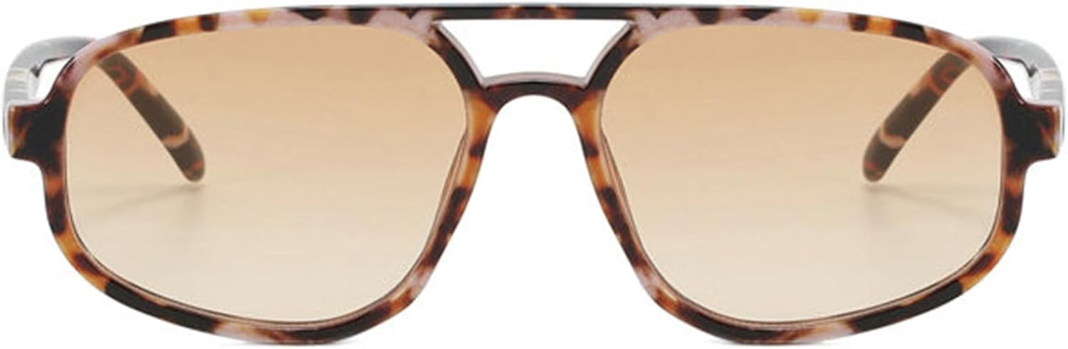 

Солнцезащитные очки Helena Double Bridge Polygon для женщин, роскошные очки-пилот для мужчин, дизайнерские градиентные очки для женщин, защита от ультрафиолета UV400, C2