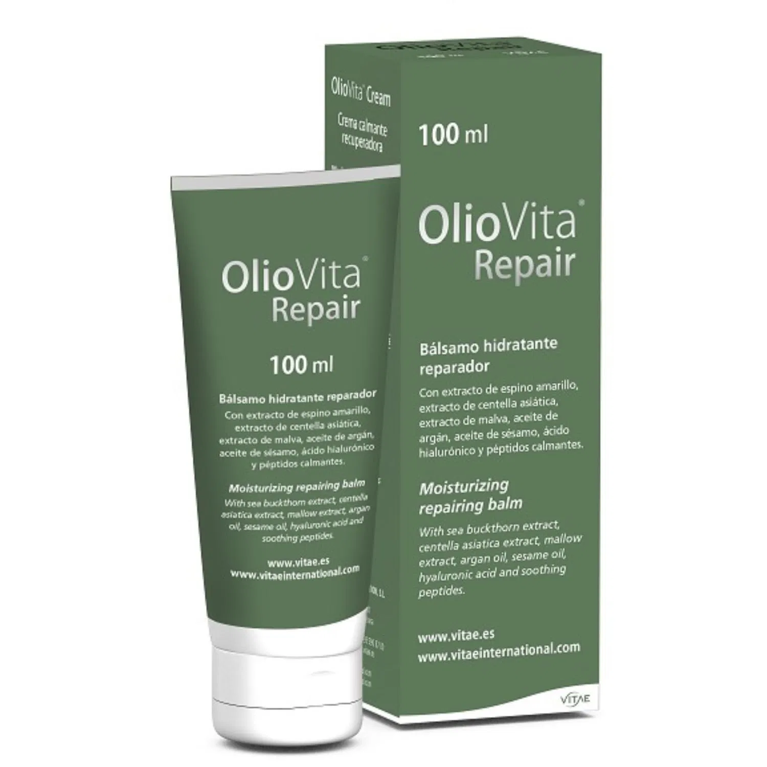 Молочко для умывания Vitae — Восстанавливающий увлажняющий бальзам Oliovita Repair, 100 мл