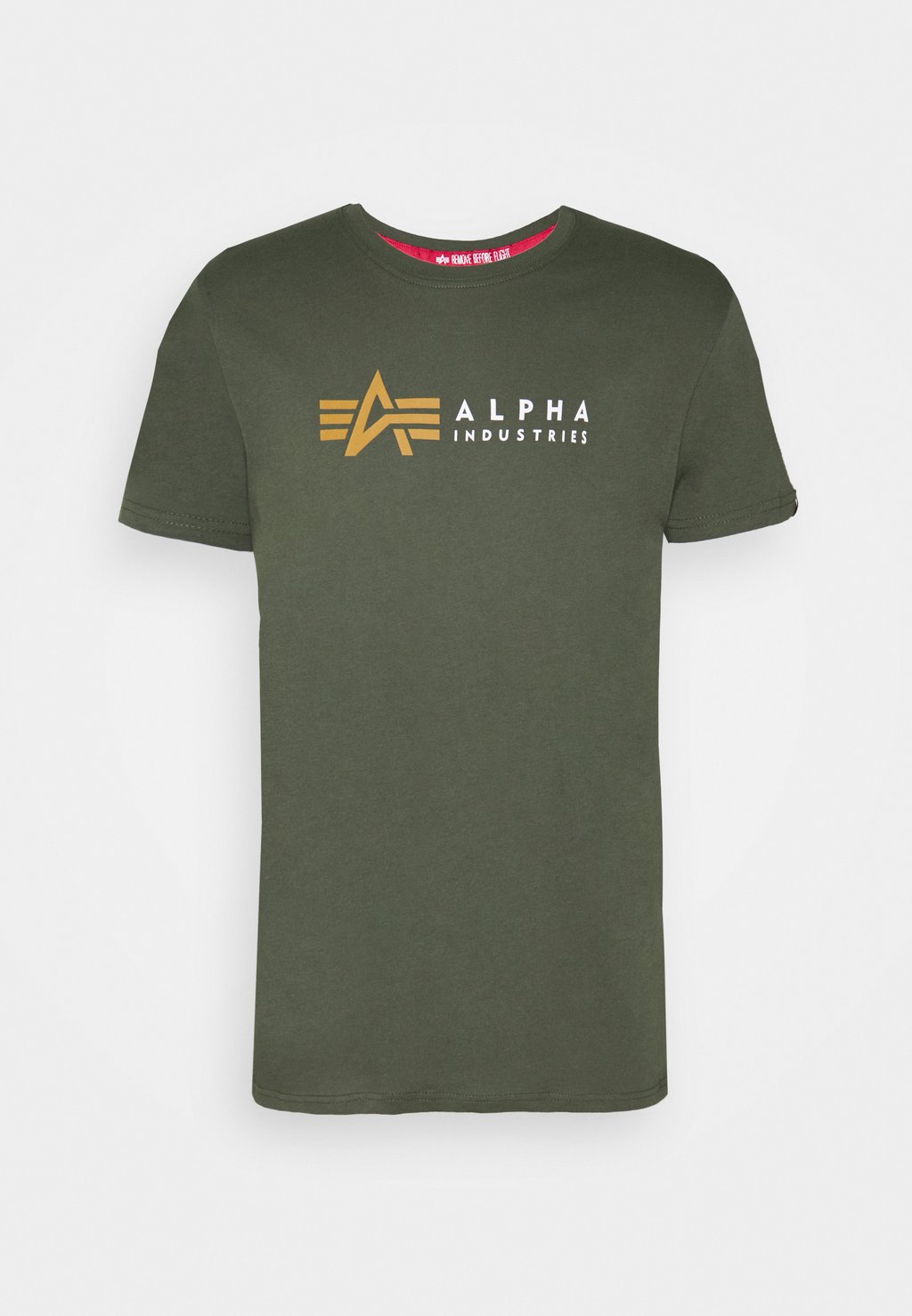 

Футболка с принтом Alpha Industries, оливковый, Зеленый, Футболка с принтом Alpha Industries, оливковый