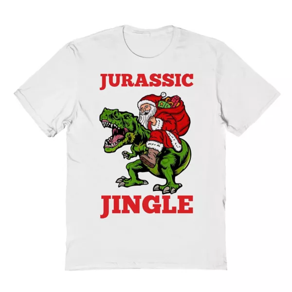 

Мужская футболка с рождественским принтом «Разрушь зал» Trex Licensed Character, белый